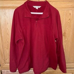Gander Mountain Guide Series 1/4 Zip Fleece Jacket Womens XXL Maroon Pullover